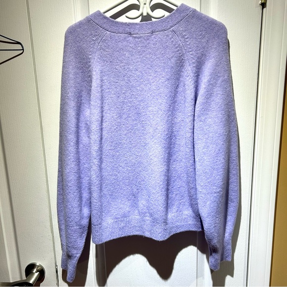 Uniqlo women soufflé yarn cardigan lilac - Picture 4 of 5